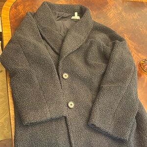 Long teddy coat